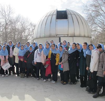 بازدید دانش آموزان مدرسه راهنمایی صبا تهران 