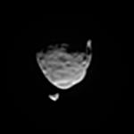 فیلمبرداری کاوشگر ناسا، هنگام عبوریکی از ماه های بهرام از مقابل ماه دیگر آن
