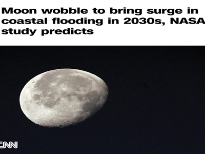 بنابر پیشبینی های ناسا حرکت رخ گرد ماه باعث موجهای خروشان در سیل های ساحلی دهۀ 2030 خواهد شد