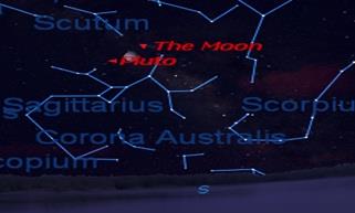 ملاقات ماه و سیاره پلوتو 