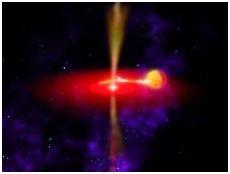 ماموریت wise ناسا تصاویر جریان های شعله ور خروشان سیاهچاله ای را بدست آورد.