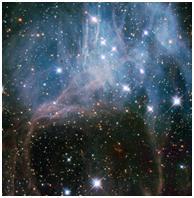 هابل به داخل یک ابر ستاره ای نگاهی می اندازد