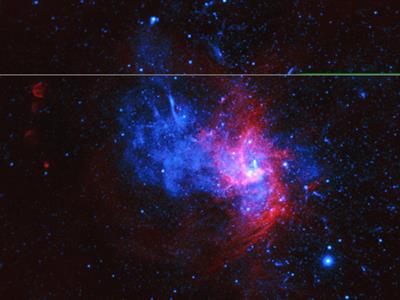 کشف بازمانده های نادر از یک انفجار در مرکز کهکشان راه شیری   