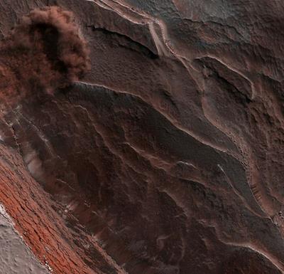 تصویری از یک بهمن بر روی سیاره ی بهرام