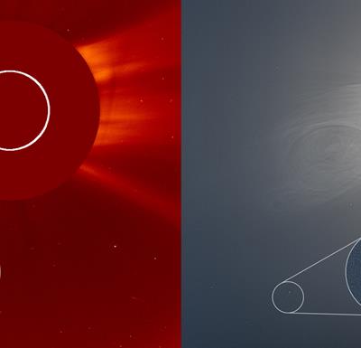 رصد یک دنباله دار در حین کسوف کامل سال 2020
